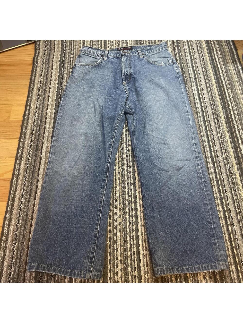 VTG RL Polo Jeans Co. Size 30x32 (30x27) Blue Denim Langley 100% Cotton Men's